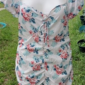 Floral print dress